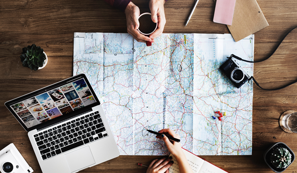Travel health - map and holiday 